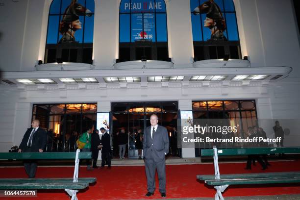 Founder of Fimalac Marc Ladreit de Lacharriere attend the Reopening of The Marigny Theater with the with the Musical Fairy "Peau d'Ane" on November...
