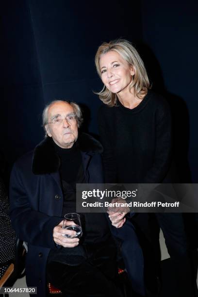 Composer of the show Michel Legrand and actress of the show Claire Chazal attend the Reopening of The Marigny Theater with the with the Musical Fairy...