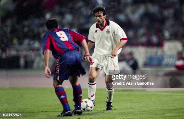 Roberto Donadoni of Milan during the Champion's league finale match between Milan AC and FC Barcelona on May 18, 1994 in Athens, Greece.