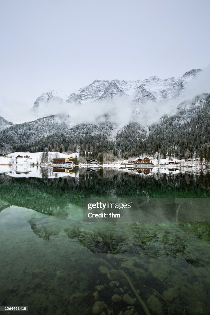Lake Hintersee (Berchtesgadener Land, Bavaria/ Germany)
