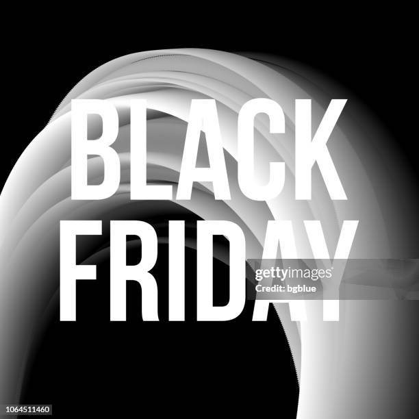black friday sale on trendy abstract background - liquid 3d type stock illustrations