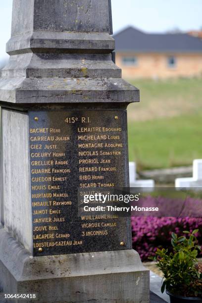 War memorial of Vrigne-Meuse, that is best known for having been part of the last offensive decreed by General Foch during the First World War from 9...