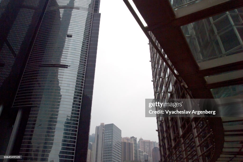 Futuristic views of Hong Kong, China