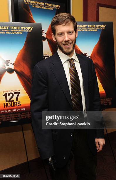 Aron Ralston attends the New York premiere of "127 Hours" at Chelsea Clearview Cinema on November 2, 2010 in New York City.