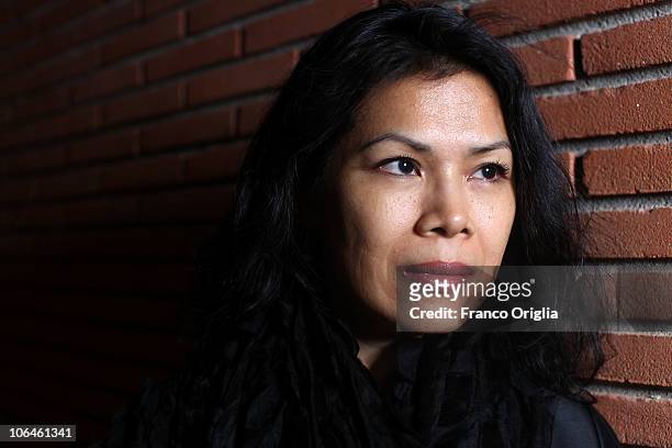 Theary Seng poses for 'Facing Genocide' portrait session during the 5th International Rome Film Festival at Auditorium Parco Della Musica on November...