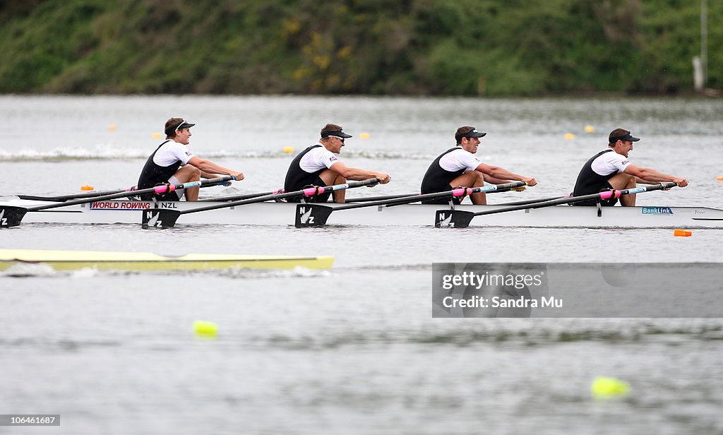 Matthew Draper Rowing John Storey, Matthew Trott, Robert Manson and Nathan Twaddle of New ...