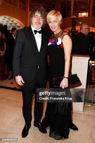 Gesine Cukrowski and Michael Helfrich during the 67th Bundespresseball at Hotel Adlon on November 23, 2018 in Berlin, Germany.