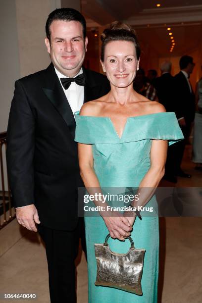 Hubertus Heil and Solveig Orlowski during the 67th Bundespresseball at Hotel Adlon on November 23, 2018 in Berlin, Germany.