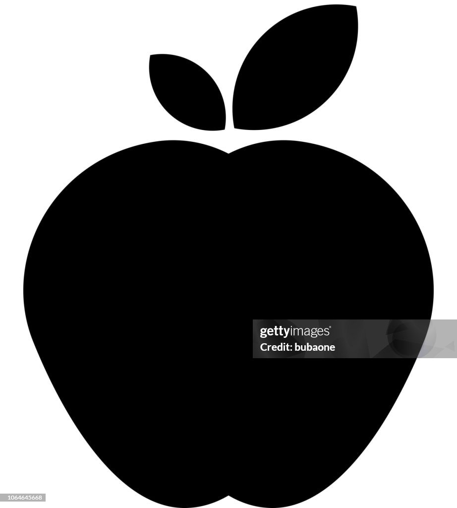 Icono de Apple con sombra