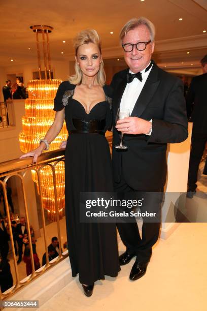 Christiane Joerges and her husband Hans-Ulrich, 'Uli' Joerges during the 67th Bundespresseball at Hotel Adlon on November 23, 2018 in Berlin, Germany.