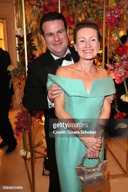 Hubertus Heil and his wife Solveig Orlowski during the 67th Bundespresseball at Hotel Adlon on November 23, 2018 in Berlin, Germany.