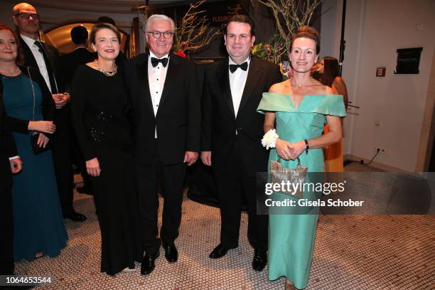 Federal President of Germany, Frank Walter Steinmeier and his partner Elke Buedenbender, Hubertus Heil and his wife Solveig Orlowski during the 67th...