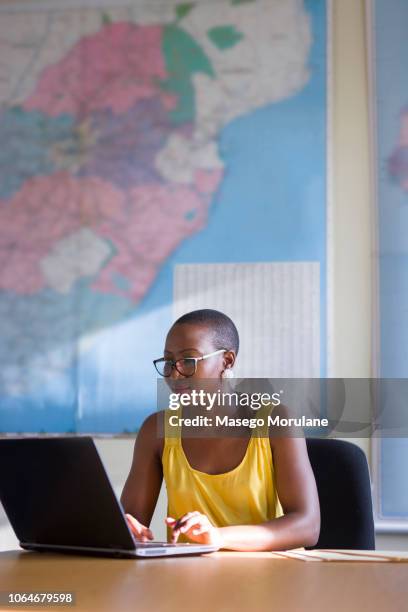 woman using laptop