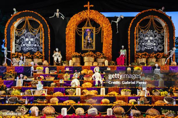 day of the dead in oaxaca - altar fotografías e imágenes de stock