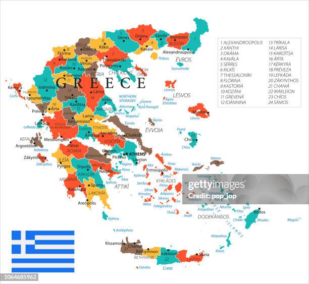 15 - greece - green isolated 10 - chania crete stock illustrations