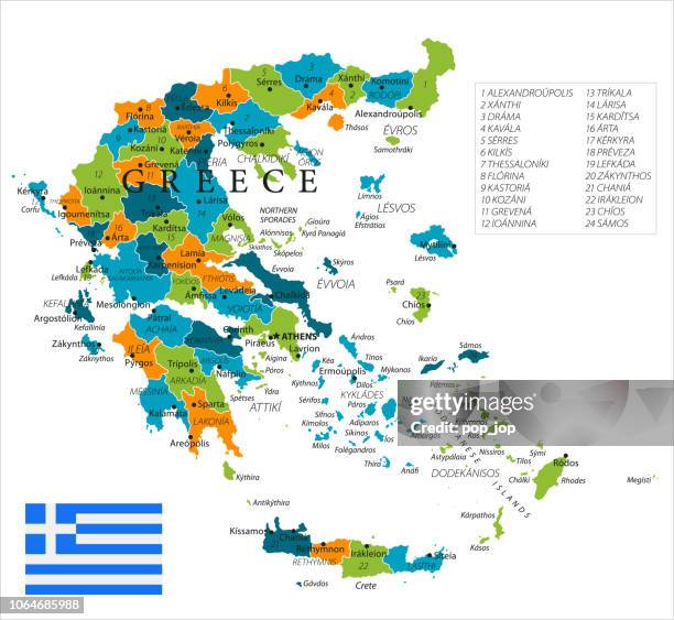 Greek Map Icon 421 Greek Islands Map Vector High Res Illustrations - Getty Images