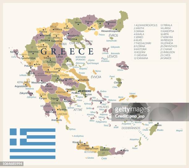 21 - greece - vintage isolated 10 - chania crete stock illustrations