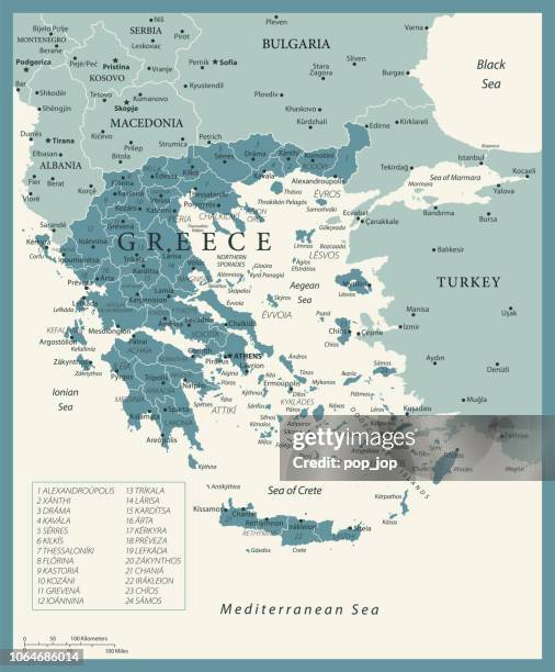 23 - greece - vintage murena 10 - athens greece stock illustrations