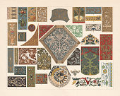 Various patterns of the Renaissance, chromolithograph, published in 1897