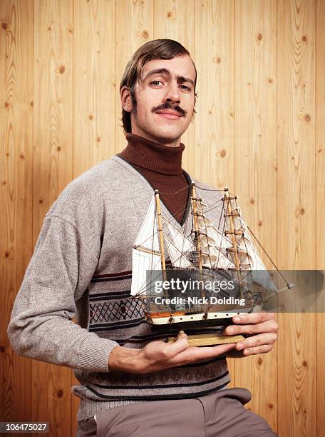 retro18 - moustaches stockfoto's en -beelden