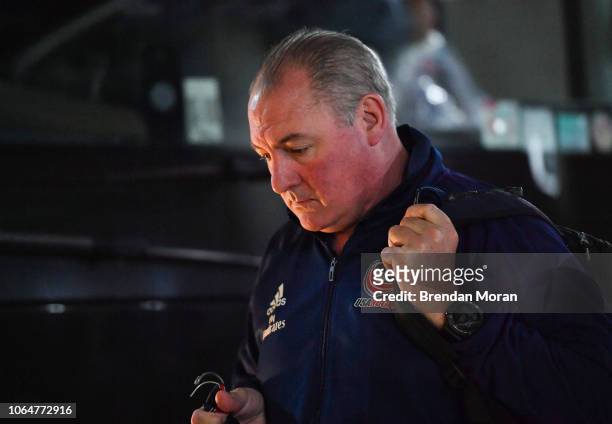 Dublin , Ireland - 24 November 2018; USA head coach Gary Gold arrives prior to the Guinness Series International match between Ireland and USA at the...
