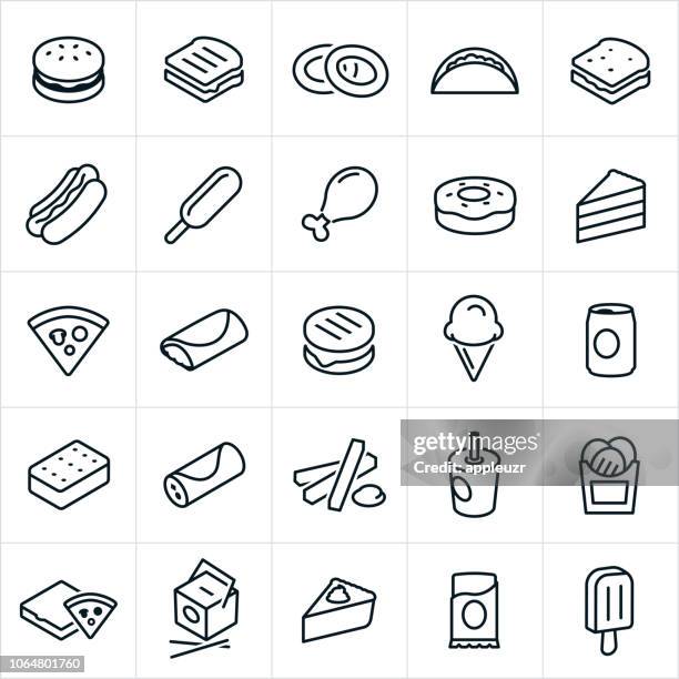 fast-food-symbole - fettgebraten stock-grafiken, -clipart, -cartoons und -symbole