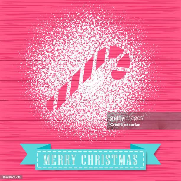 powdered sugar decorate a candy stick shape - flour christmas stock illustrations