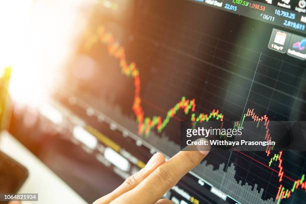 stock market graph chart. the digital information for forex trading market. - newly industrialized country imagens e fotografias de stock