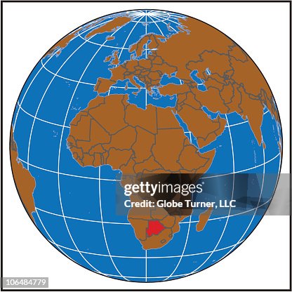 Botswana locator map Botswana locator map