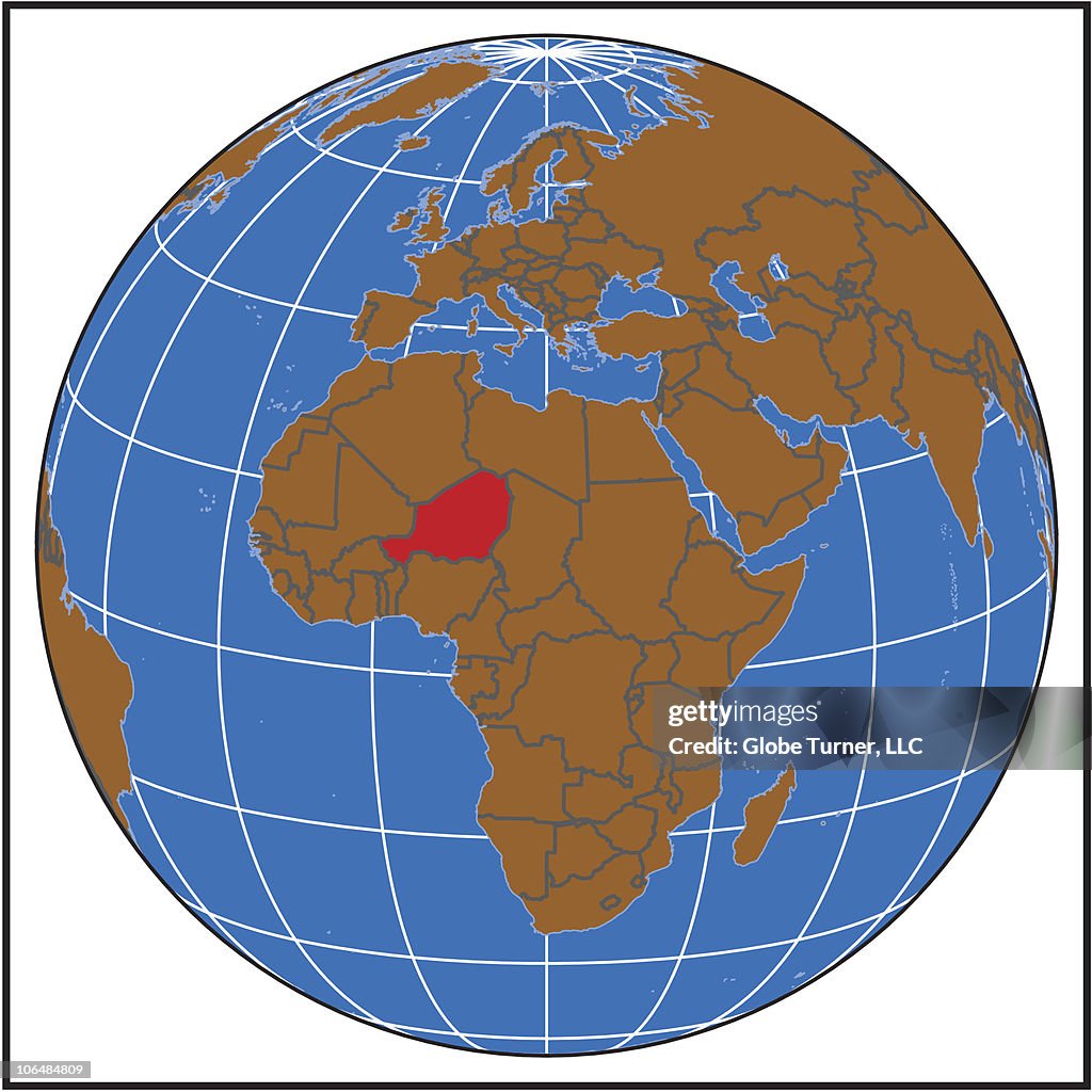 Niger locator map