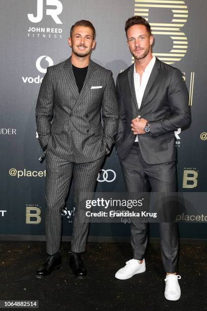 Daniel Fuchs and Sandro Rasa during the PLACE TO B Awards on November 24, 2018 in Berlin, Germany.