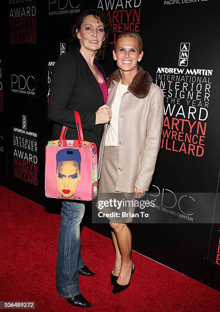 Sarah Douglas and Rory Barish attend 2010 International Interior Designer of the Year Awards ceremony at Pacific Design Center on October 18, 2010 in...