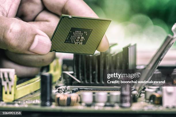 Microprocessor Socket. Shop Motherboard Connector Photos and Premium High Res Pictures - Getty Images