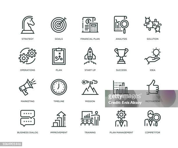 ilustrações de stock, clip art, desenhos animados e ícones de business plan icons - line series - burocracia