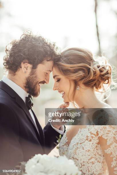 close up of a bride and groom - europe bride stock pictures, royalty-free photos & images