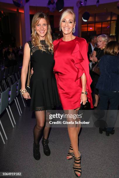 Linda Gieseke, Tatjana Hoffmann during the PIN Party at Pinakothek der Moderne on November 24, 2018 in Munich, Germany.