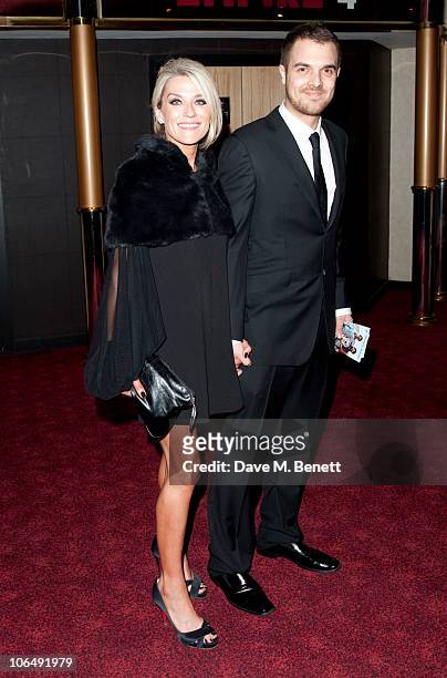 Zoe Lucker and James Herbert attend the 'Due Date' Premiere at The Empire Cinema, Leicester Square on November 3, 2010 in London, England.