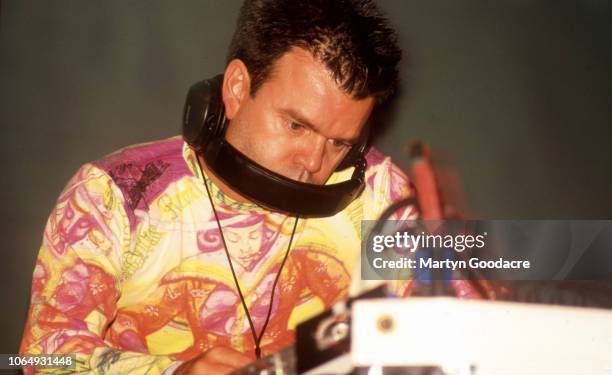 Paul Oakenfold performs at Glastonbury Festival, United Kingdom, 1994.