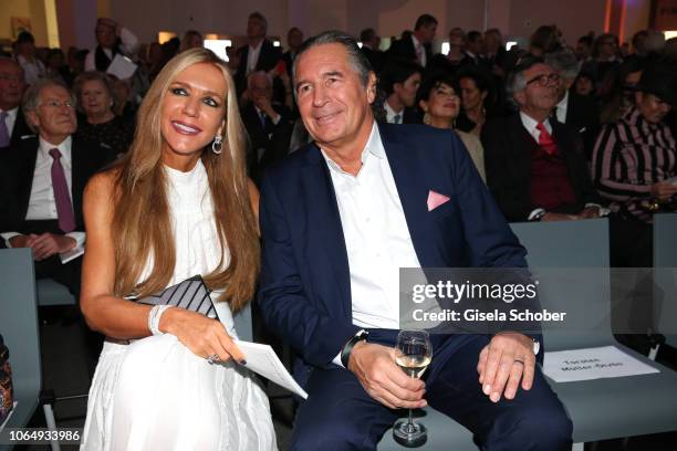 Urs Brunner and his wife Daniela Brunner during the PIN Party at Pinakothek der Moderne on November 24, 2018 in Munich, Germany.