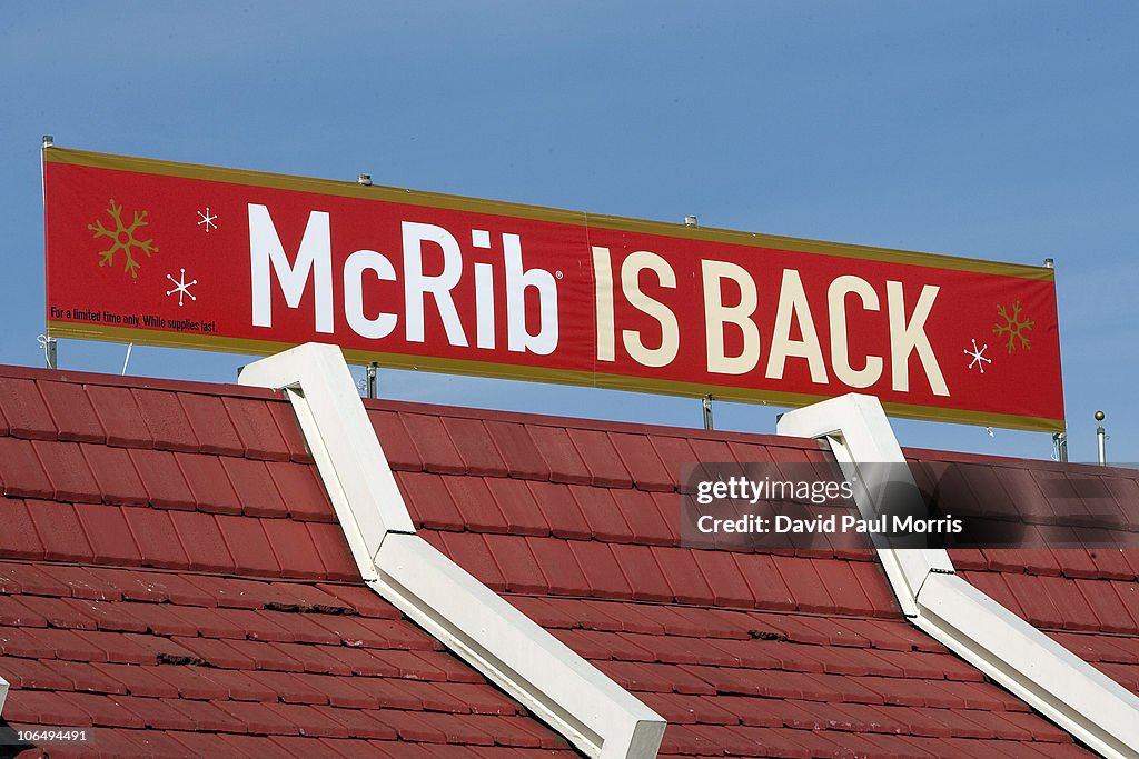 McDonald's Brings Back The McRib Sandwich