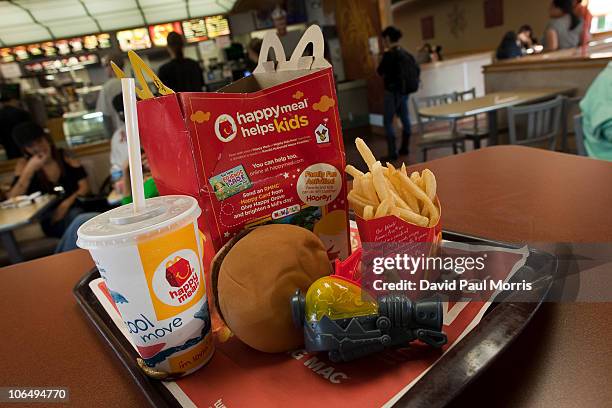 Photo illustration of a Happy Meal at McDonald's on November 3, 2010 in San Francisco, California. San Francisco became the first city in the nation...