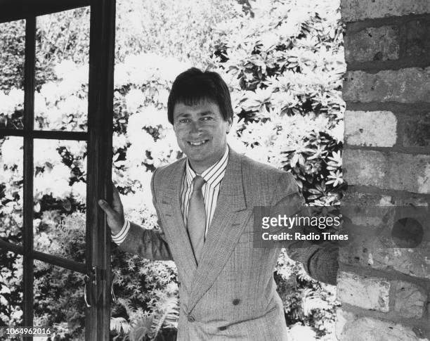 Portrait of television presenter and gardener Alan Titchmarsh, May 1989.