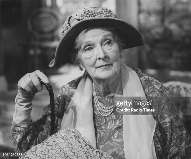 Actress Dame Sybil Thorndike in a scene from the BBC Play of the Month 'A Passage to India', November 1965.