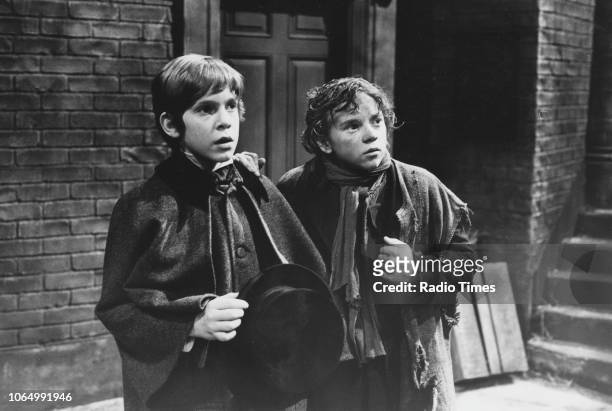 Actors Tom Hollander and Damien Nash in a scene from the television drama 'John Diamond', November 24th 1981.