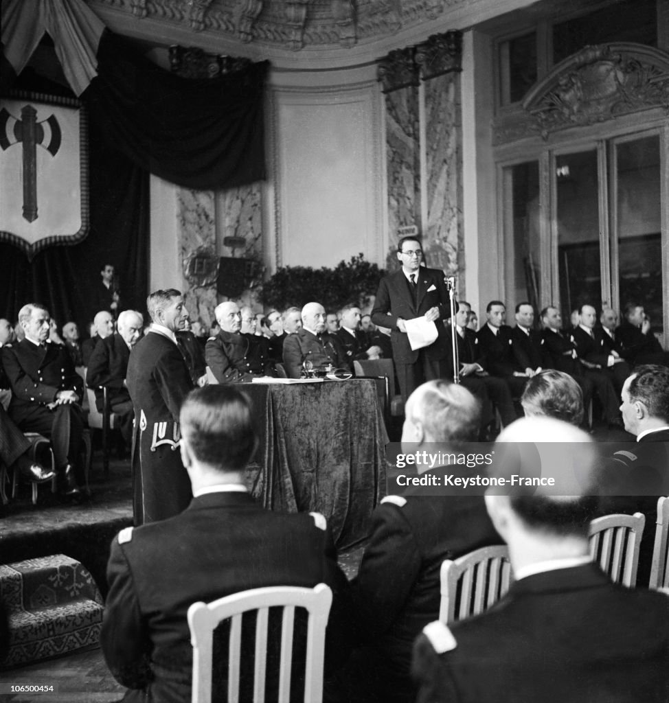 Pierre Pucheu, Philippe Petain And Francois Darlan