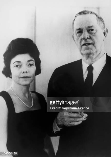 Erskine Caldwell And His Wife. February 11Th 1965