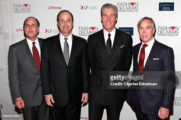 Allan Ellinger, Chairman MMG, Inc, Neil Cole, Iconix Brand Chairman, CEO and President, Terry Lundgren, Macy's CEO and designer Tommy Hilfiger attend...