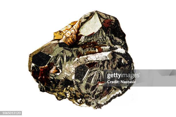 hematite formation rock - quartz stock illustrations