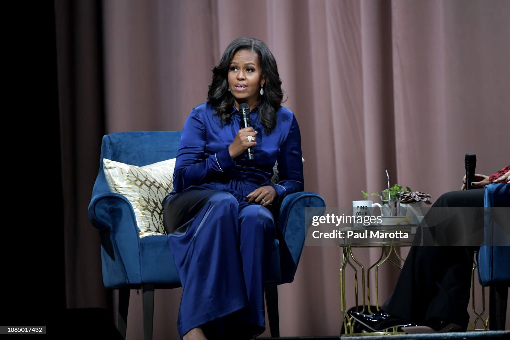 Michelle Obama Discusses Her New Book "Becoming" With Michelle Norris