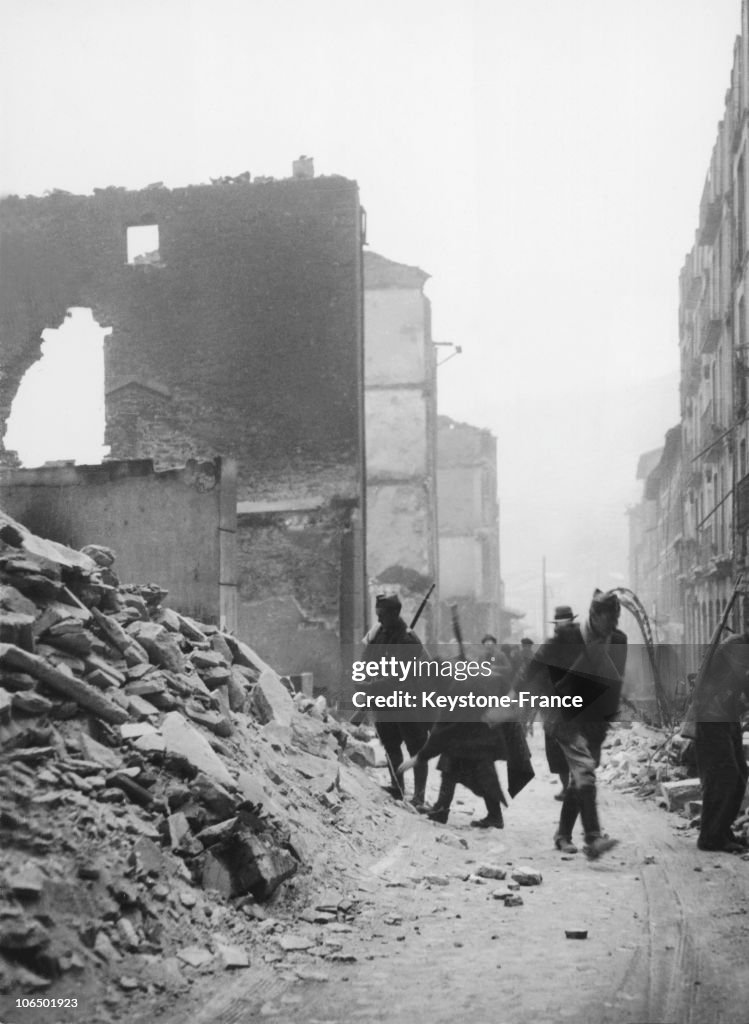 Bombing Of Guernica In Spain, 1937